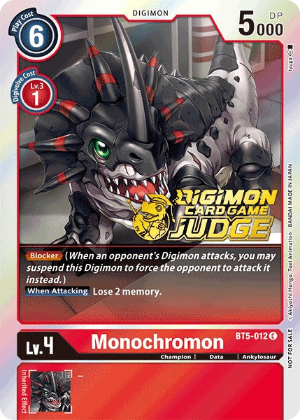 Monochromon [BT5-012] (Judge Pack 1) [Battle of Omni Promos] | Tables and Towers