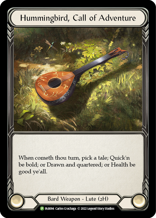 Hummingbird, Call of Adventure [FAB094] (Promo)  Cold Foil | Tables and Towers