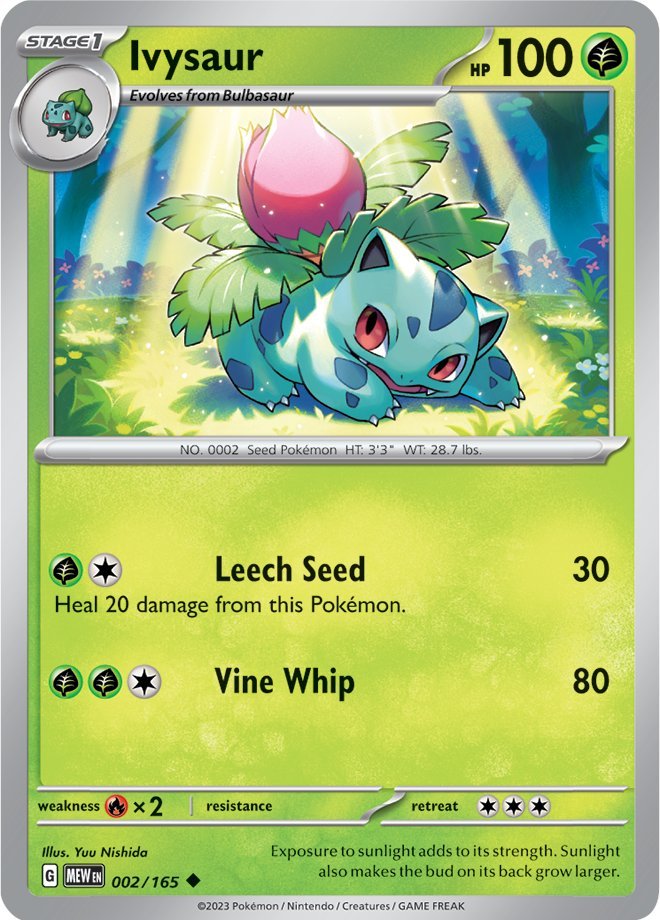 Ivysaur (002/165) [Scarlet & Violet: 151] | Tables and Towers