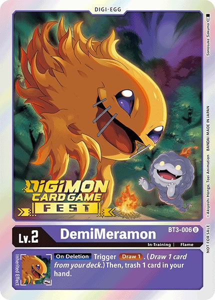 DemiMeramon [BT3-006] (Digimon Card Game Fest 2022) [Release Special Booster Promos] | Tables and Towers