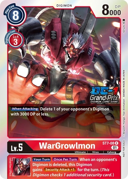 WarGrowlmon [ST7-08] (DC-1 2022 Stamped) [Starter Deck: Gallantmon Promos] | Tables and Towers