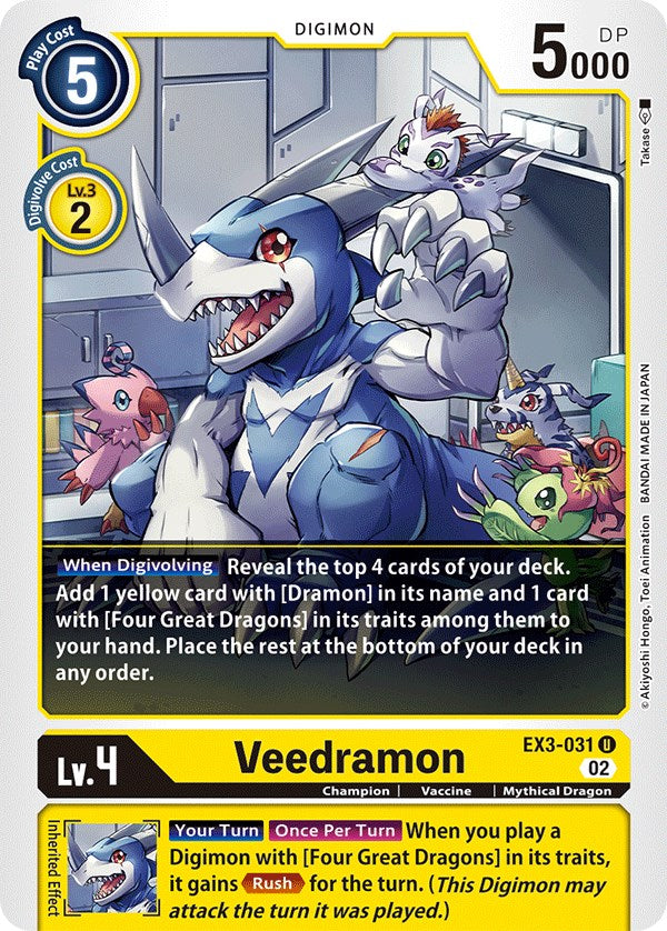 Veedramon [EX3-031] [Draconic Roar] | Tables and Towers