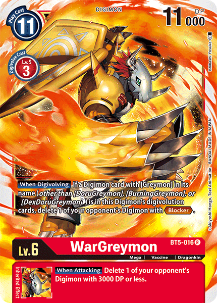 WarGreymon [BT5-016] [Battle of Omni] | Tables and Towers