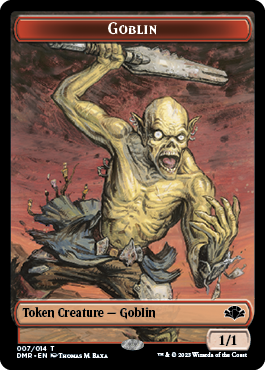 Goblin // Squirrel Double-Sided Token [Dominaria Remastered Tokens] | Tables and Towers