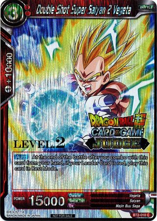 Double Shot Super Saiyan 2 Vegeta (Level 2) (BT2-010) [Judge Promotion Cards] | Tables and Towers