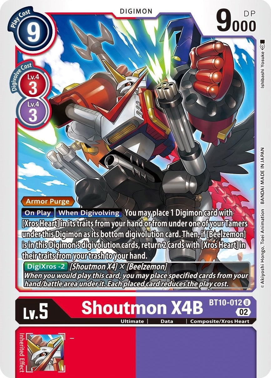 Shoutmon X4B [BT10-012] [Xros Encounter] | Tables and Towers