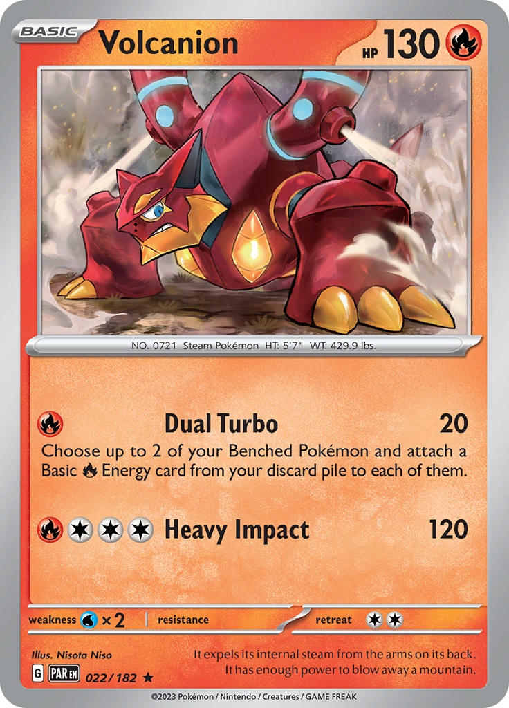 Volcanion (022/182) [Scarlet & Violet: Paradox Rift] | Tables and Towers