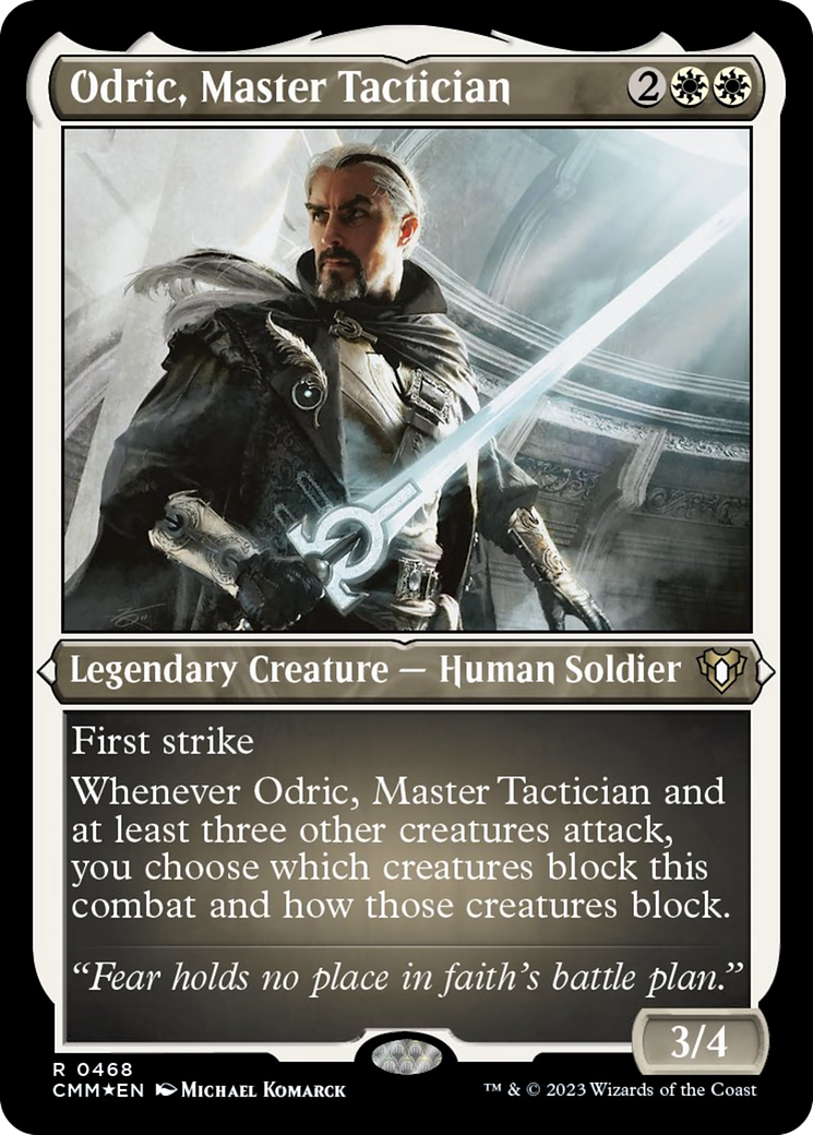 Odric, Master Tactician (Foil Etched) [Commander Masters] | Tables and Towers