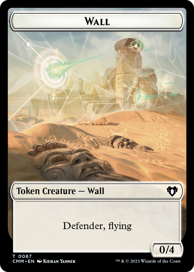 Wall // Kor Ally Double-Sided Token [Commander Masters Tokens] | Tables and Towers