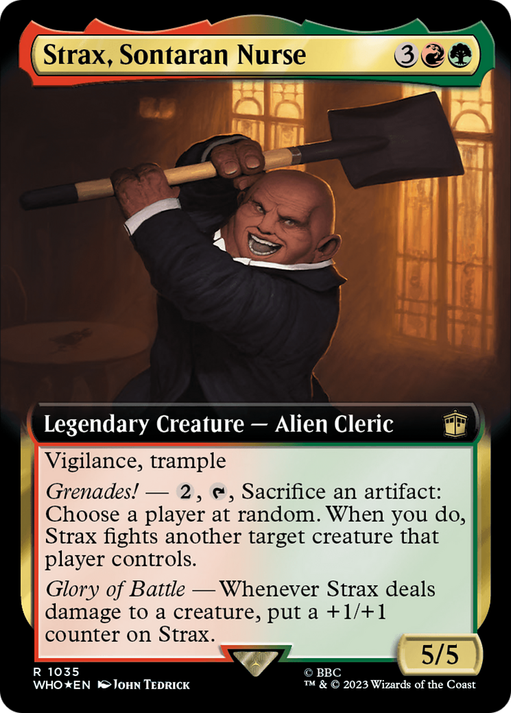 Strax, Sontaran Nurse (Extended Art) (Surge Foil) [Doctor Who] | Tables and Towers