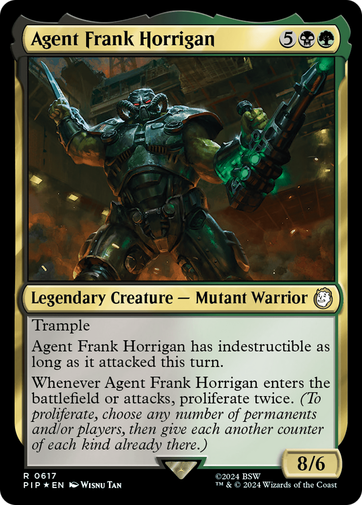 Agent Frank Horrigan (Surge Foil) [Fallout] | Tables and Towers