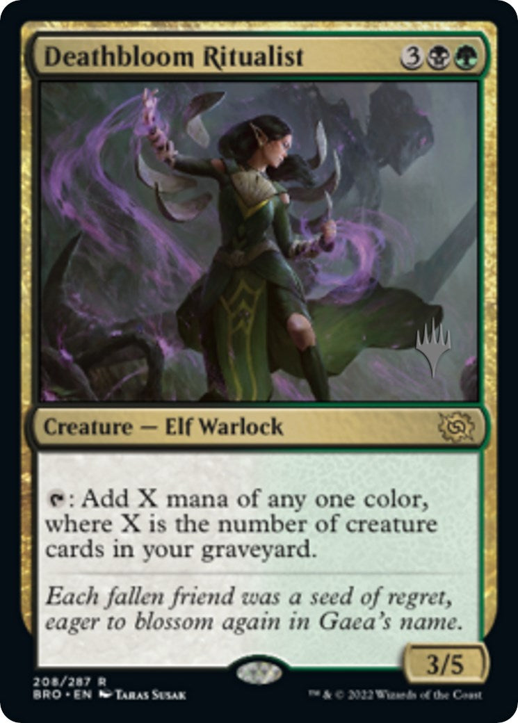 Deathbloom Ritualist (Promo Pack) [The Brothers' War Promos] | Tables and Towers