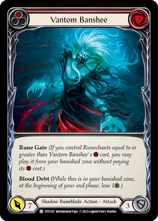 Vantom Banshee (Red) [DTD155] (Dusk Till Dawn)  Rainbow Foil | Tables and Towers