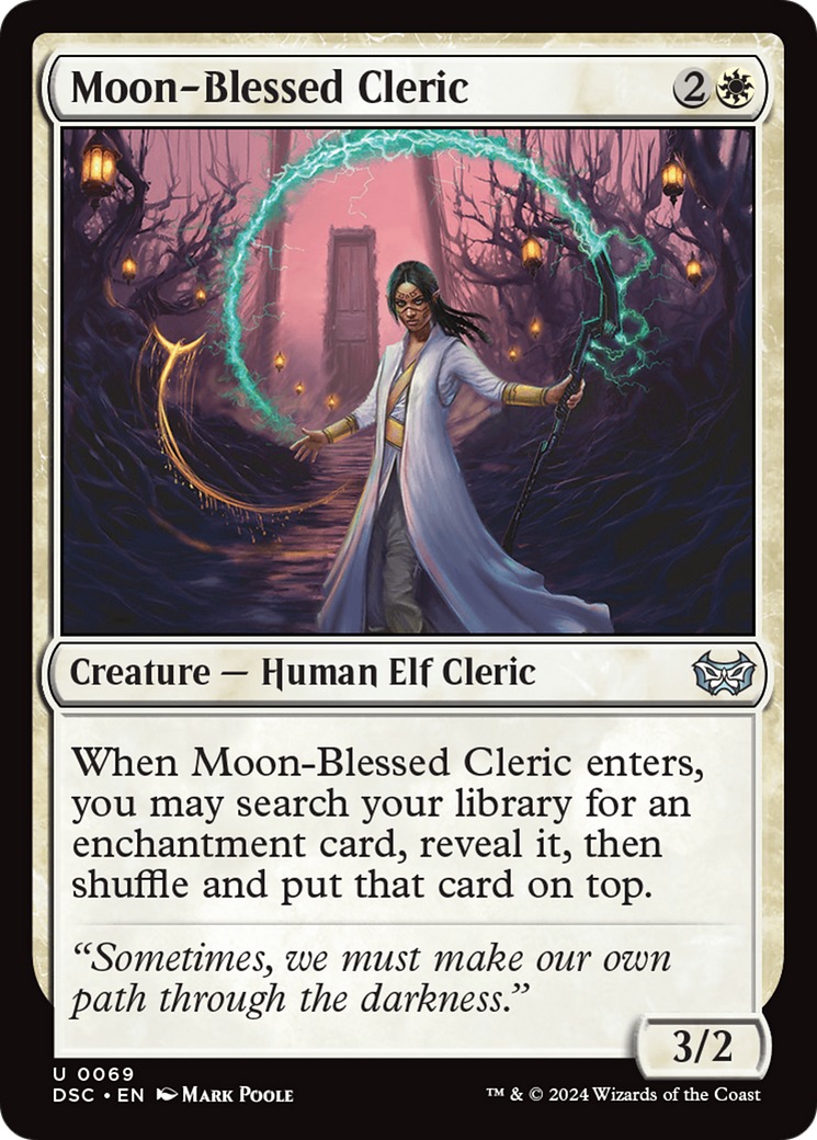 Moon-Blessed Cleric [Duskmourn: House of Horror Commander] | Tables and Towers