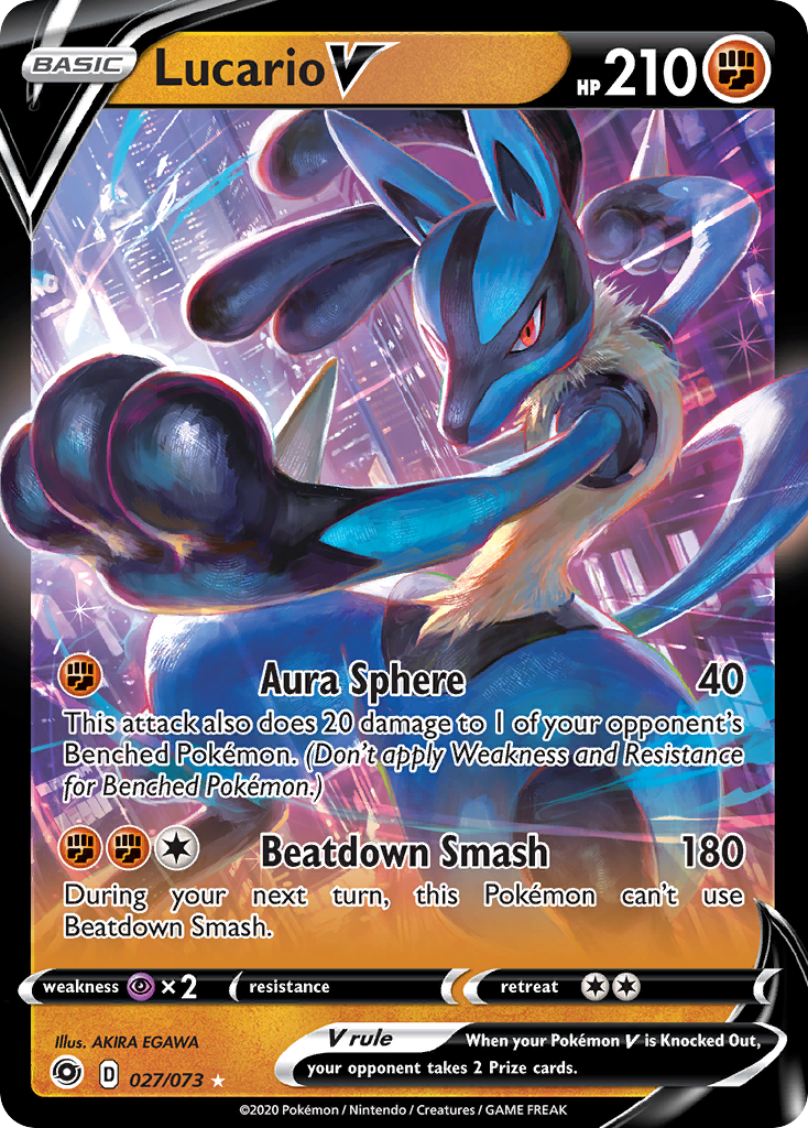 Lucario V (027/073) [Sword & Shield: Champion's Path] | Tables and Towers