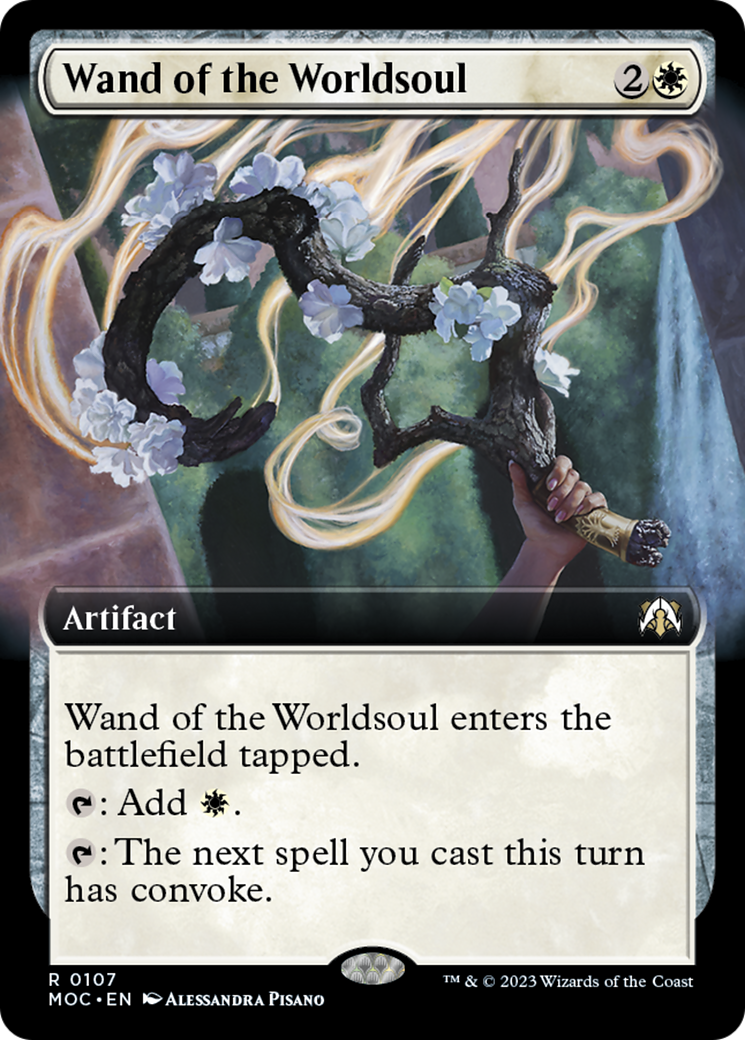 Wand of the Worldsoul (Extended Art) [March of the Machine Commander] | Tables and Towers