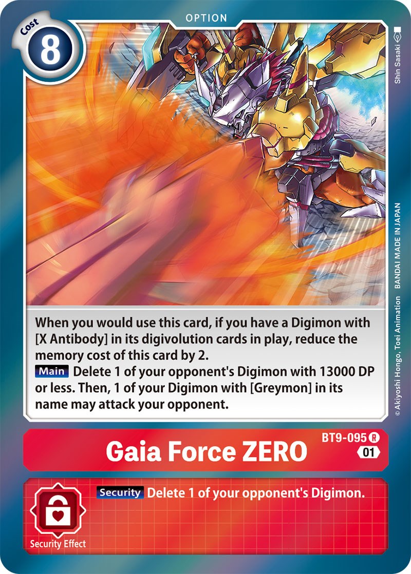 Gaia Force ZERO [BT9-095] [X Record] | Tables and Towers