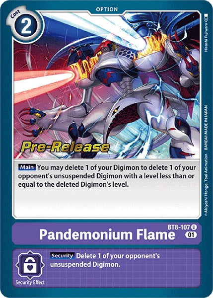 Pandemonium Flame [BT8-107] [New Awakening Pre-Release Cards] | Tables and Towers