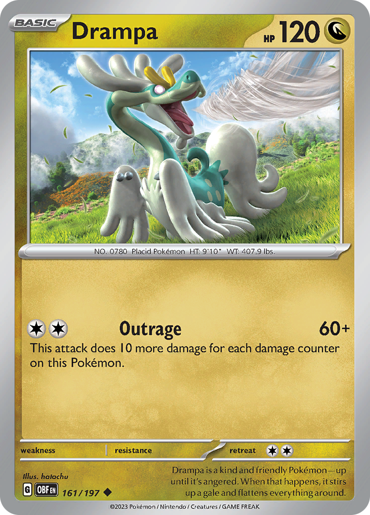 Drampa (161/197) [Scarlet & Violet: Obsidian Flames] | Tables and Towers