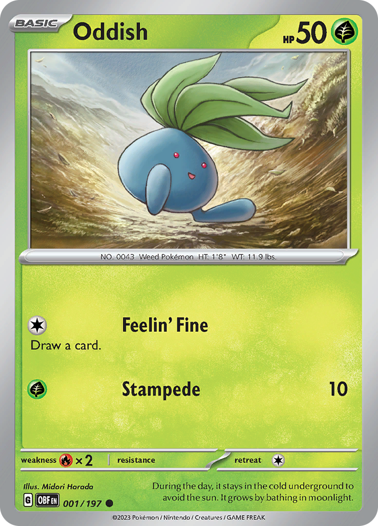 Oddish (001/197) [Scarlet & Violet: Obsidian Flames] | Tables and Towers