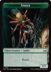 Insect (0012) // Spider Double-Sided Token [Duskmourn: House of Horror Commander Tokens] | Tables and Towers