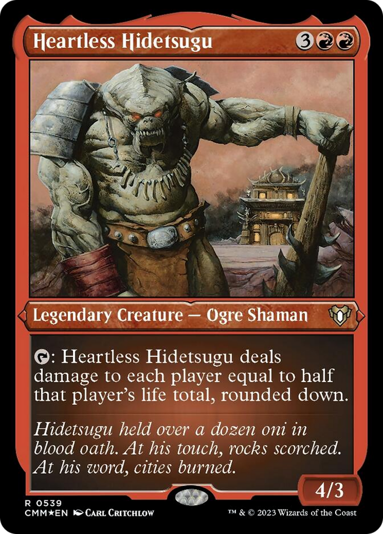 Heartless Hidetsugu (Foil Etched) [Commander Masters] | Tables and Towers