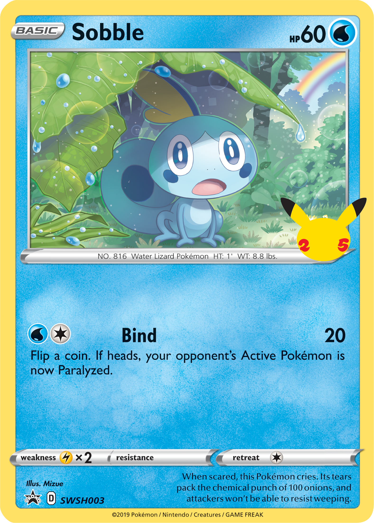 Sobble (SWSH003) (Jumbo Card) [First Partner Pack] | Tables and Towers