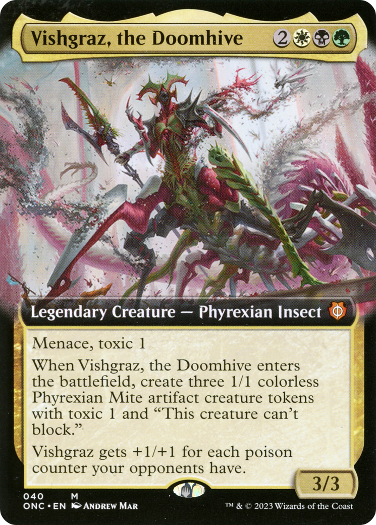 Vishgraz, the Doomhive (Extended Art) [Phyrexia: All Will Be One Commander] | Tables and Towers