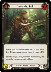 Wounded Bull (Yellow) [U-WTR201] (Welcome to Rathe Unlimited)  Unlimited Rainbow Foil | Tables and Towers