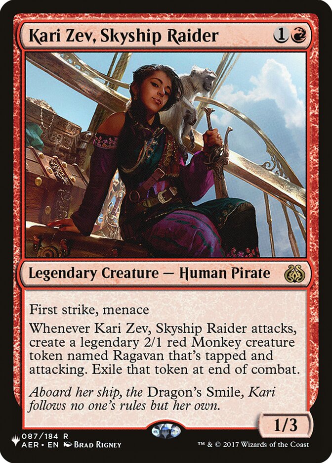 Kari Zev, Skyship Raider [The List] | Tables and Towers