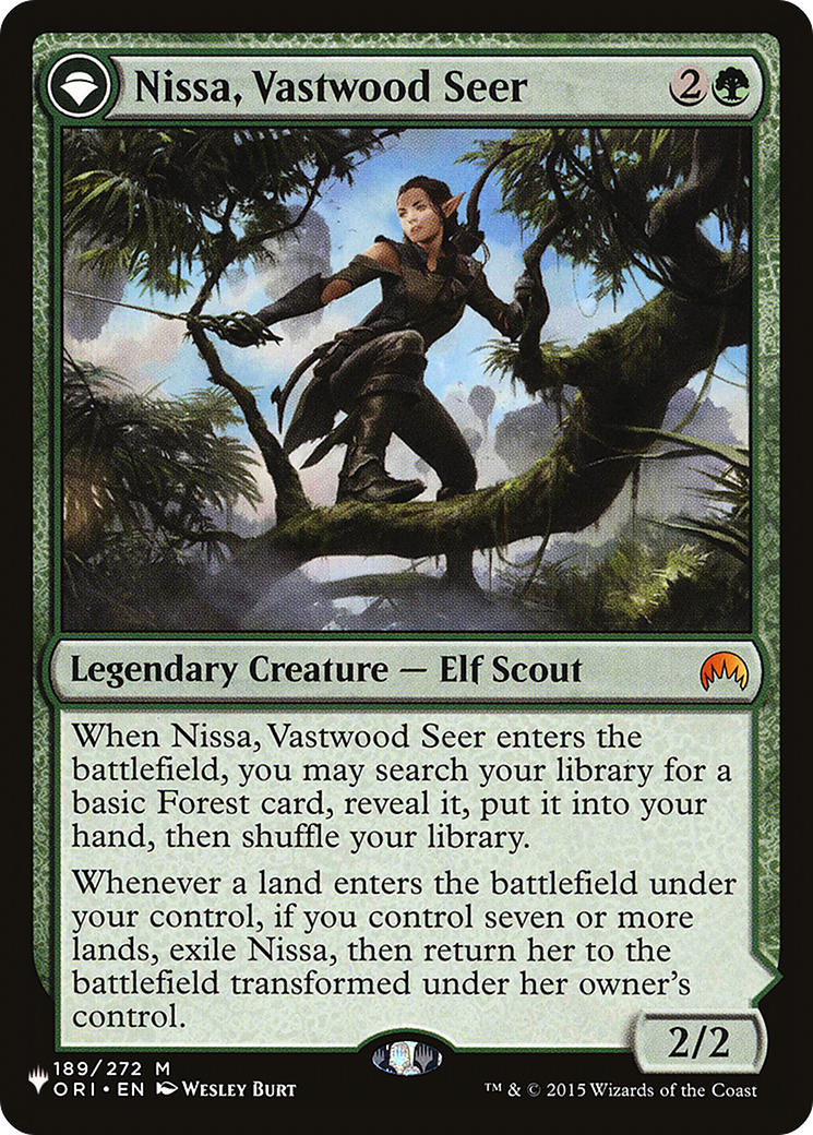 Nissa, Vastwood Seer // Nissa, Sage Animist [Secret Lair: From Cute to Brute] | Tables and Towers