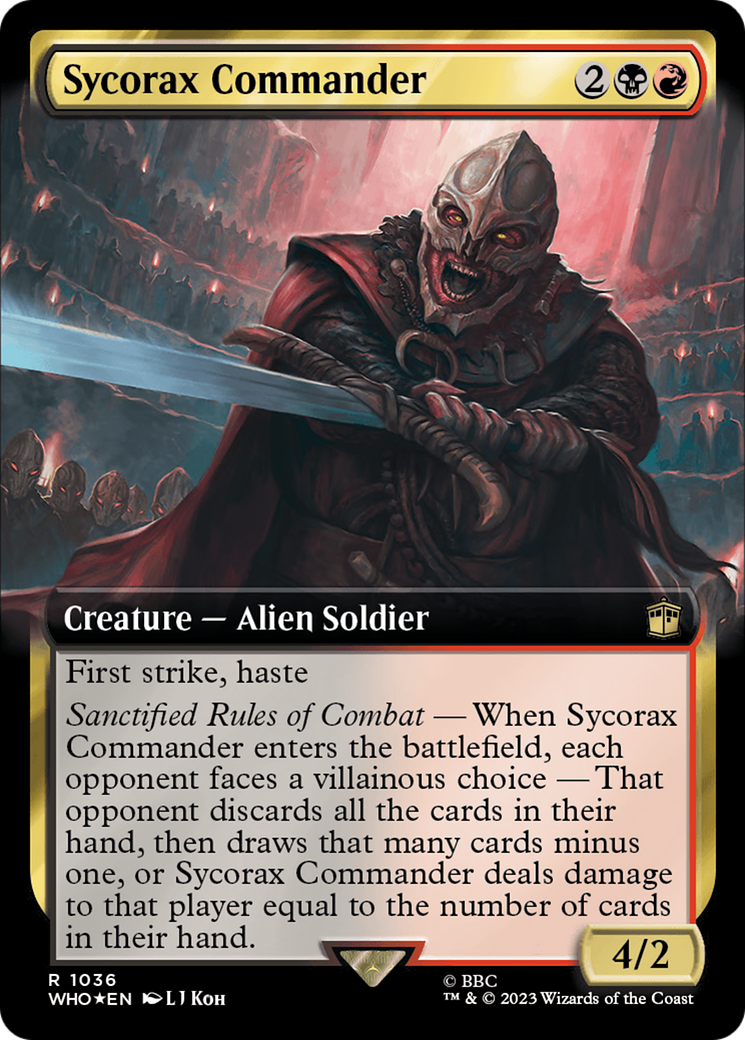 Sycorax Commander (Extended Art) (Surge Foil) [Doctor Who] | Tables and Towers