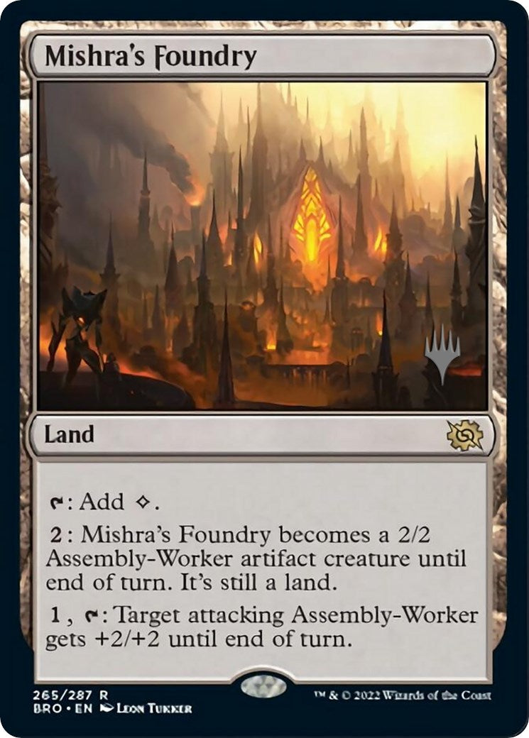 Mishra's Foundry (Promo Pack) [The Brothers' War Promos] | Tables and Towers