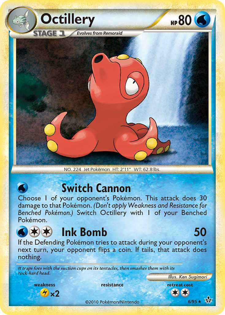 Octillery (6/95) [HeartGold & SoulSilver: Unleashed] | Tables and Towers