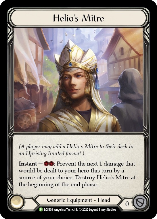 Helio's Mitre [LGS103] (Promo)  Rainbow Foil | Tables and Towers