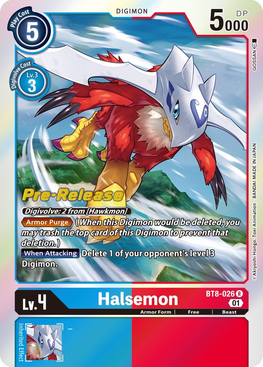 Halsemon [BT8-026] [New Awakening Pre-Release Cards] | Tables and Towers