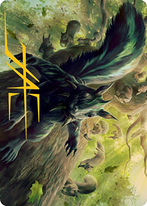 Chatterfang, Squirrel General Art Card (68) (Gold-Stamped Signature) [Modern Horizons 2 Art Series] | Tables and Towers