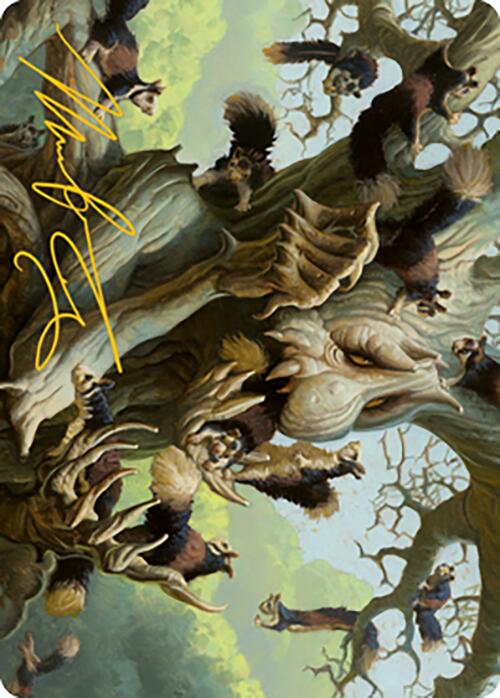 Scurry Oak Art Card (Gold-Stamped Signature) [Modern Horizons 2 Art Series] | Tables and Towers