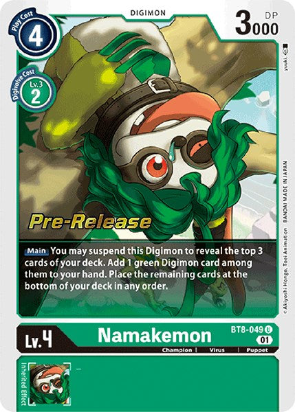 Namakemon [BT8-049] [New Awakening Pre-Release Cards] | Tables and Towers