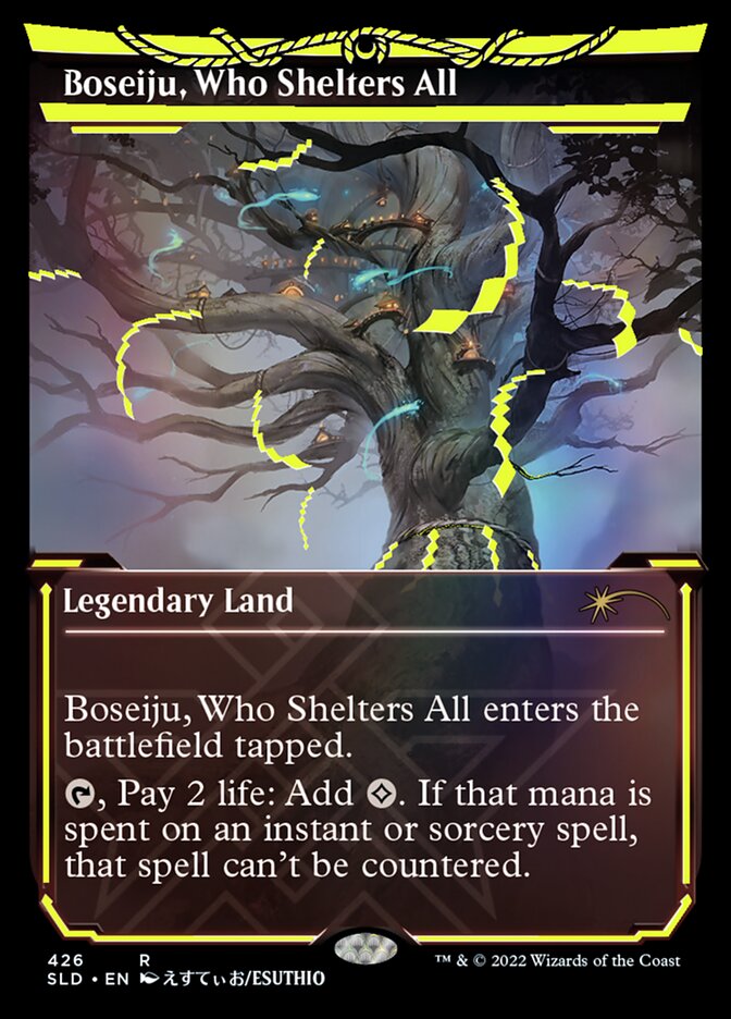 Boseiju, Who Shelters All (Neon Ink Yellow) [Secret Lair Drop Series] | Tables and Towers