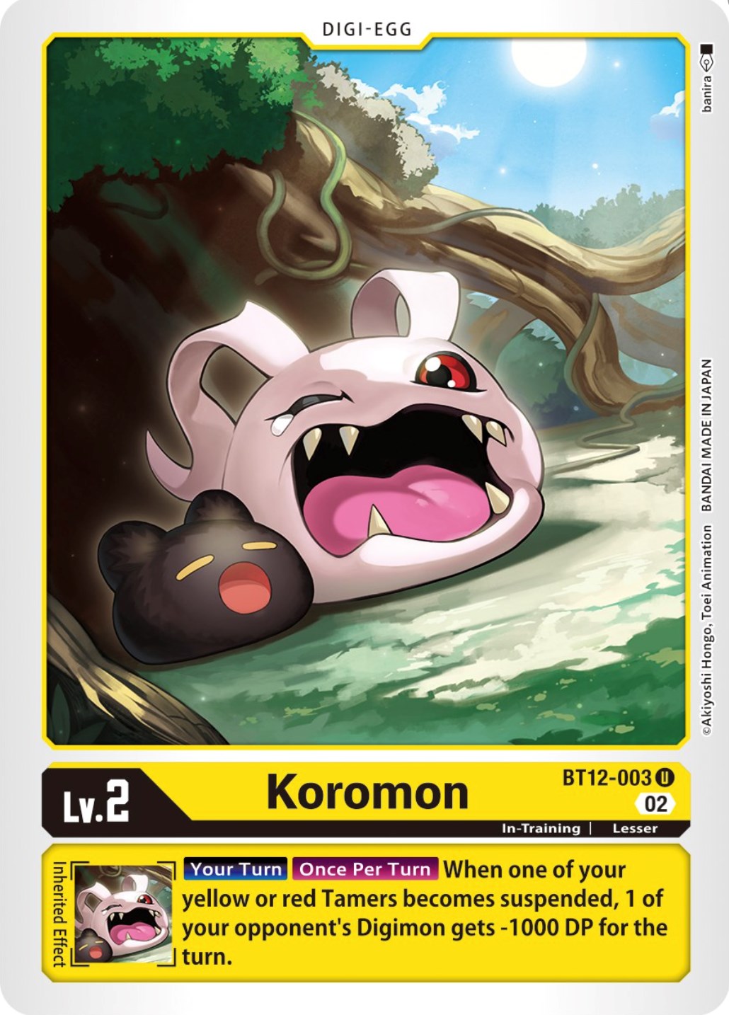 Koromon [BT12-003] [Across Time] | Tables and Towers