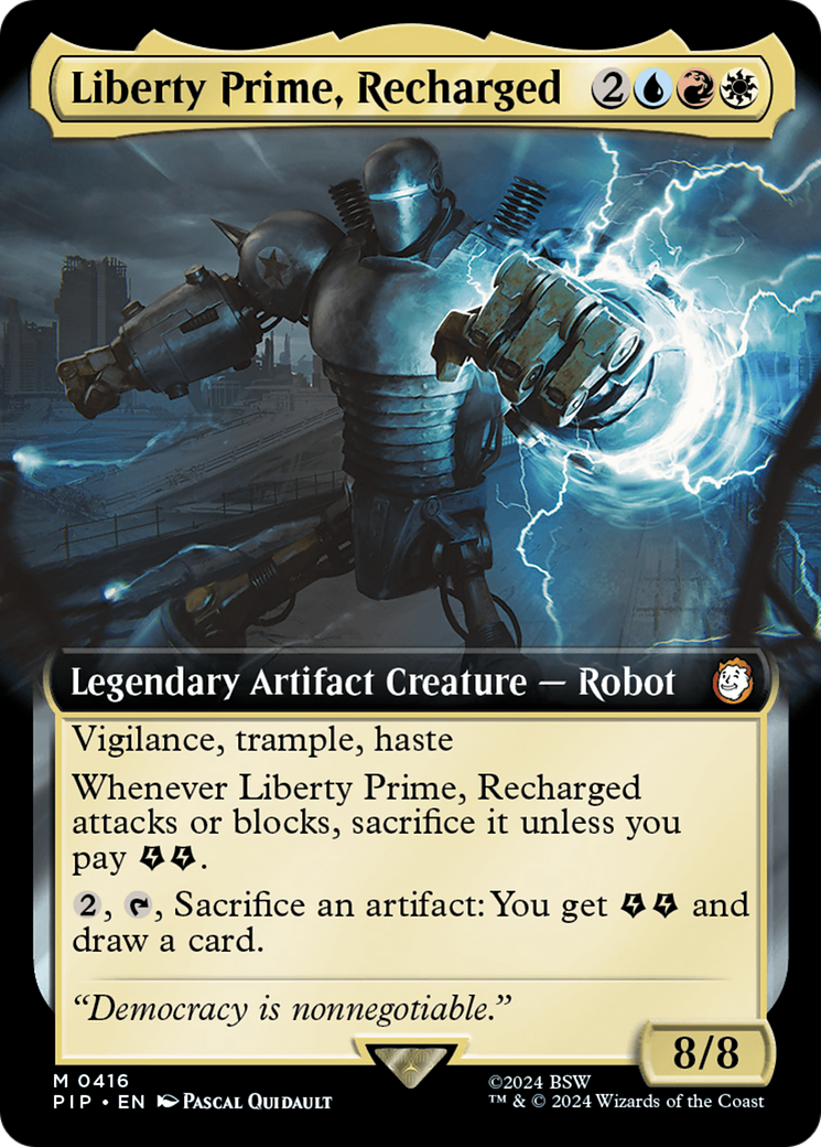 Liberty Prime, Recharged (Extended Art) [Fallout] | Tables and Towers