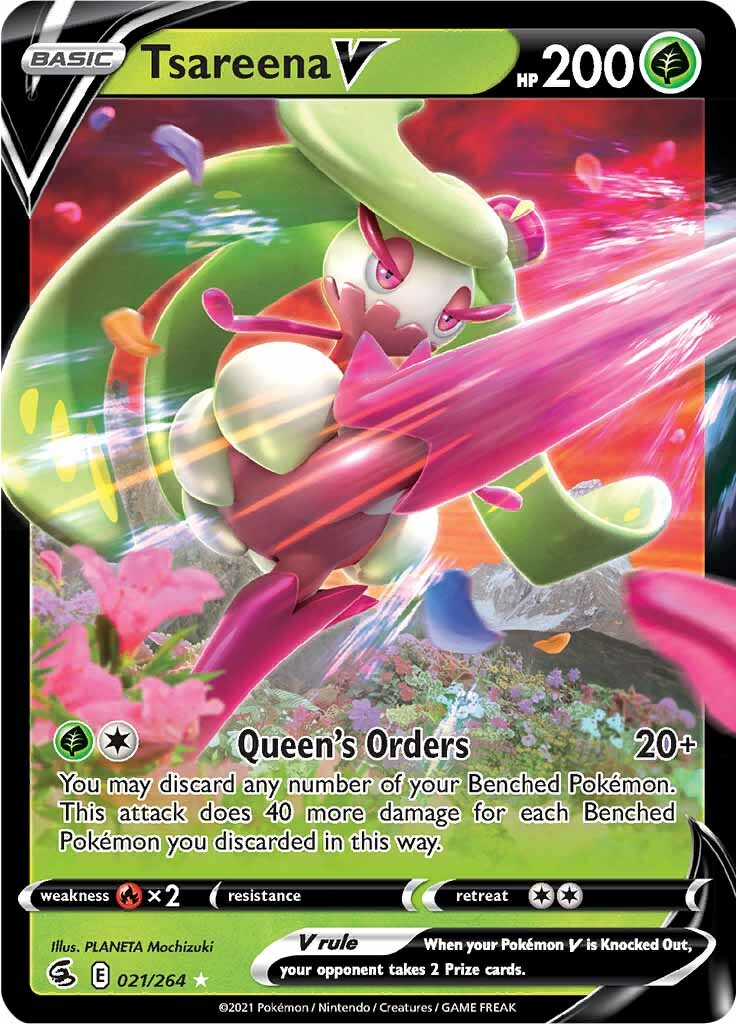 Tsareena V (021/264) [Sword & Shield: Fusion Strike] | Tables and Towers