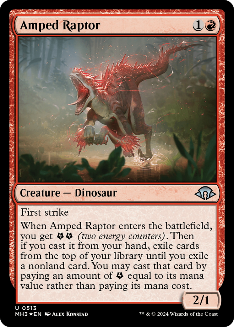 Amped Raptor (Ripple Foil) [Modern Horizons 3] | Tables and Towers