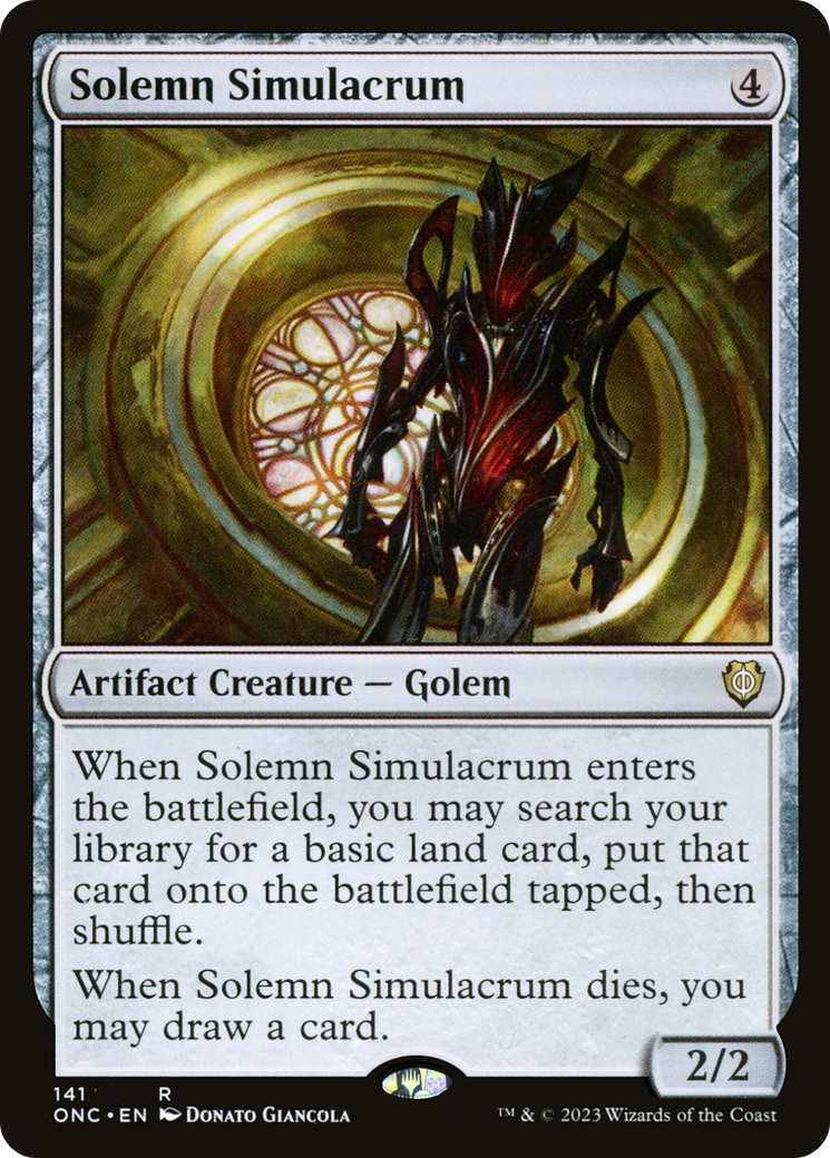 Solemn Simulacrum [Phyrexia: All Will Be One Commander] | Tables and Towers