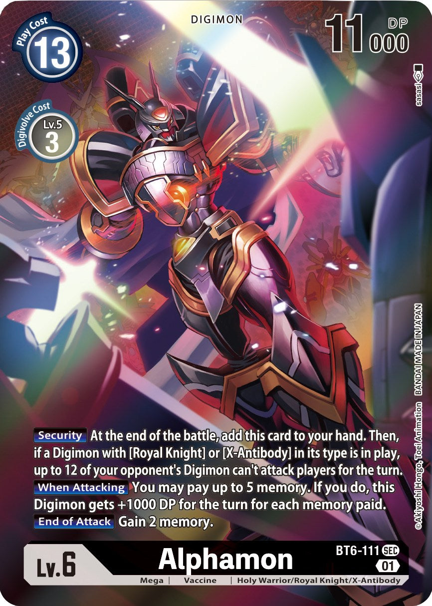 Alphamon [BT6-111] (Alternative Art) [Xros Encounter] | Tables and Towers