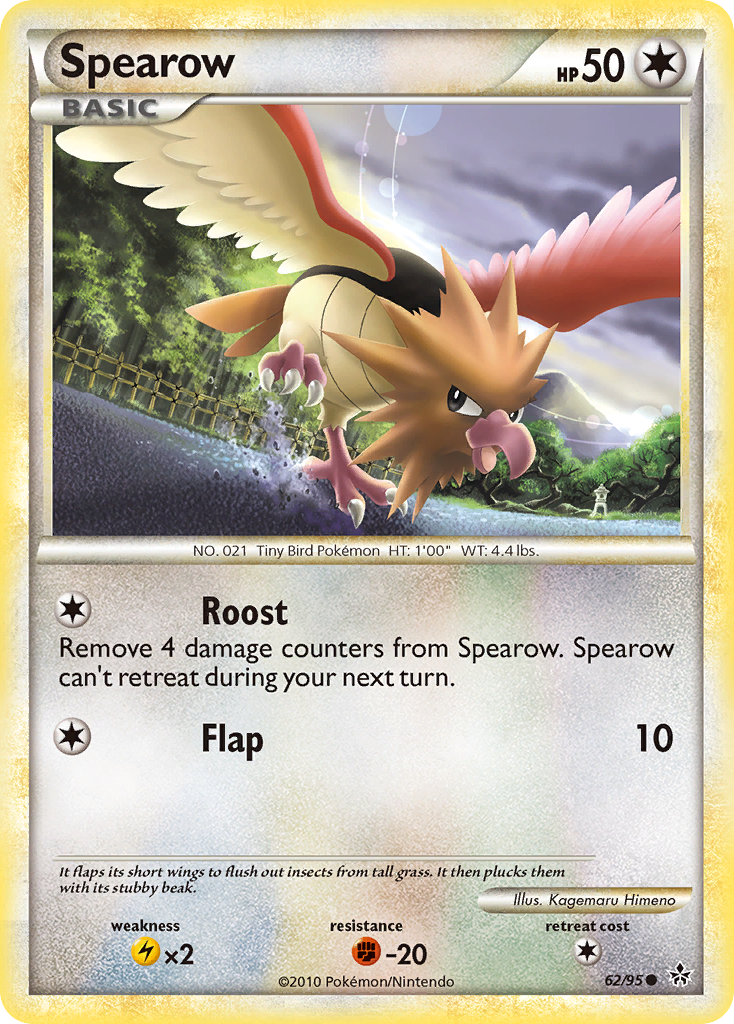 Spearow (62/95) [HeartGold & SoulSilver: Unleashed] | Tables and Towers