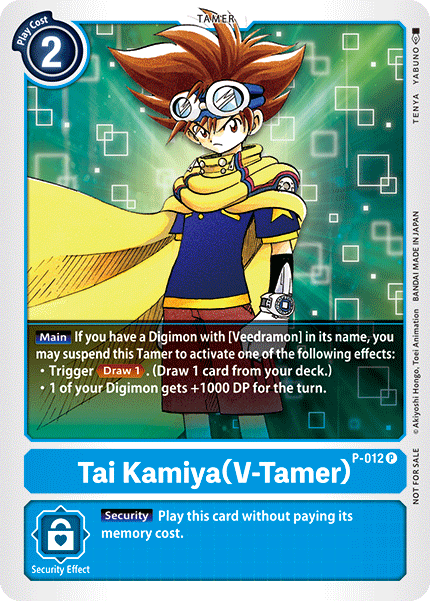 Tai Kamiya (V-Tamer) [P-012] [Promotional Cards] | Tables and Towers