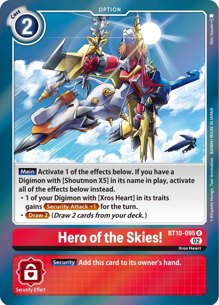 Hero of the Skies! [BT10-095] [Xros Encounter] | Tables and Towers