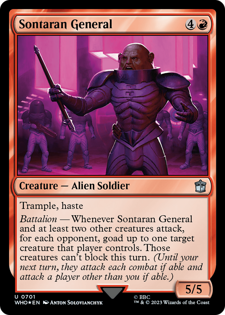 Sontaran General (Surge Foil) [Doctor Who] | Tables and Towers